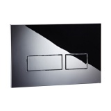 Product Cut out image of the Abacus Trend 2S Polished Stainless Steel Flush Plate